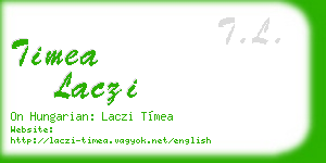 timea laczi business card